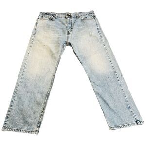 Levi’s Jeans Mens 40x29 Blue Denim 505 Straight Leg Classic Vintage Casual Work